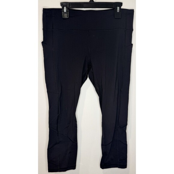 Lululemon Pace Rival Crop Leggings Black Size 8 EUC!! - Picture 2 of 5
